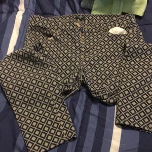 J.Crew diamond patter jeans
